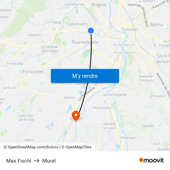 Max Fischl to Muret map