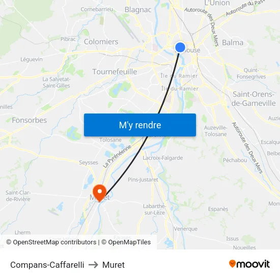 Compans-Caffarelli to Muret map