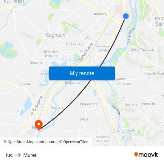 Iuc to Muret map