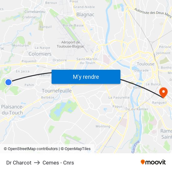 Dr Charcot to Cemes - Cnrs map