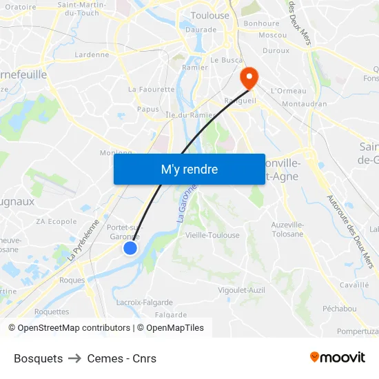 Bosquets to Cemes - Cnrs map