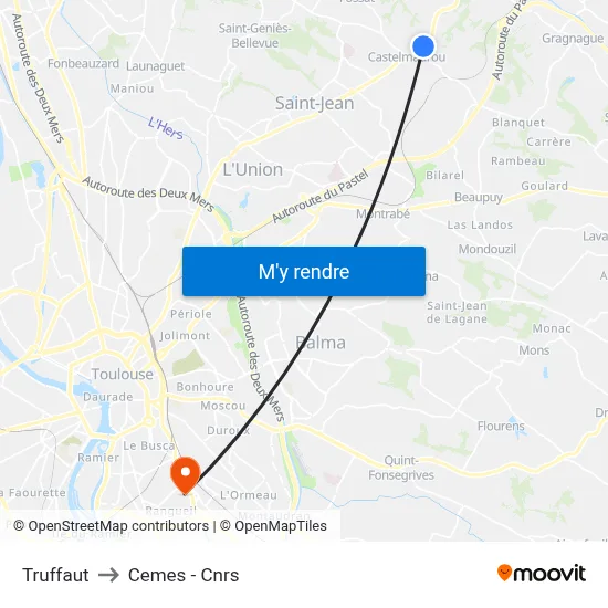 Truffaut to Cemes - Cnrs map