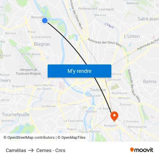 Camélias to Cemes - Cnrs map