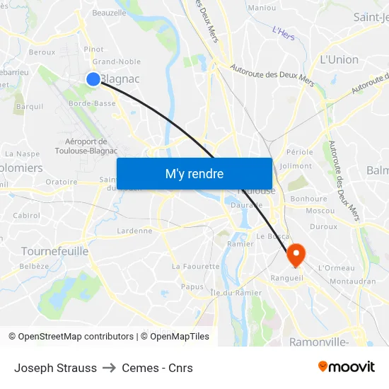 Joseph Strauss to Cemes - Cnrs map