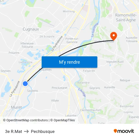 3e R.Mat to Pechbusque map