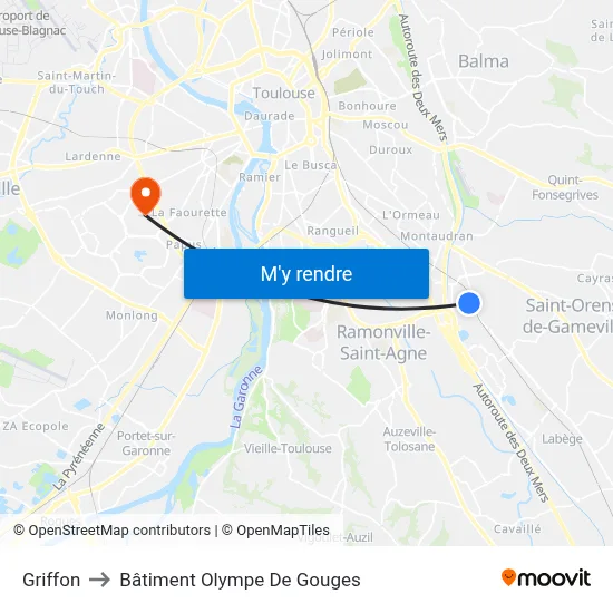 Griffon to Bâtiment Olympe De Gouges map
