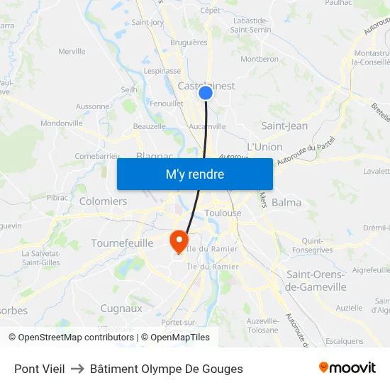 Pont Vieil to Bâtiment Olympe De Gouges map