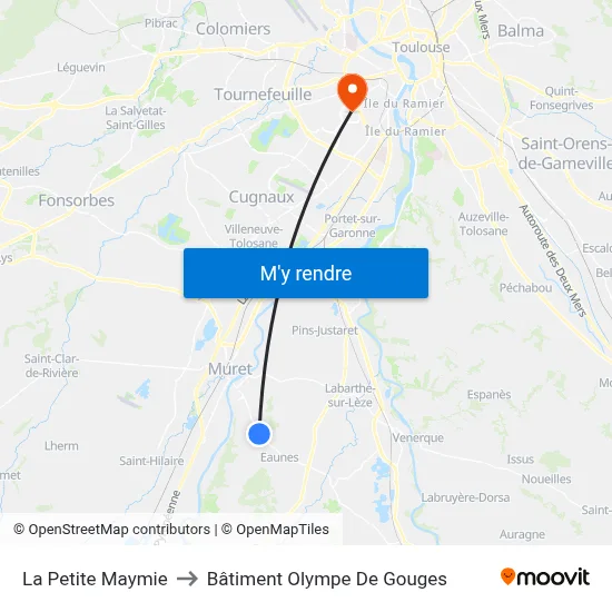 La Petite Maymie to Bâtiment Olympe De Gouges map