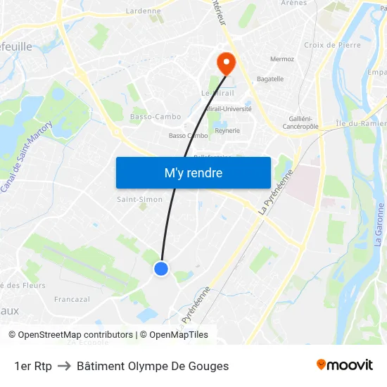 1er Rtp to Bâtiment Olympe De Gouges map