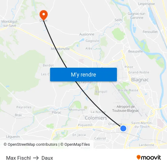 Max Fischl to Daux map