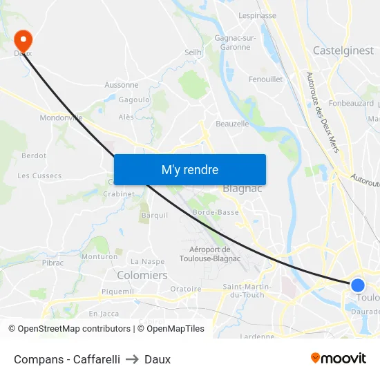 Compans - Caffarelli to Daux map