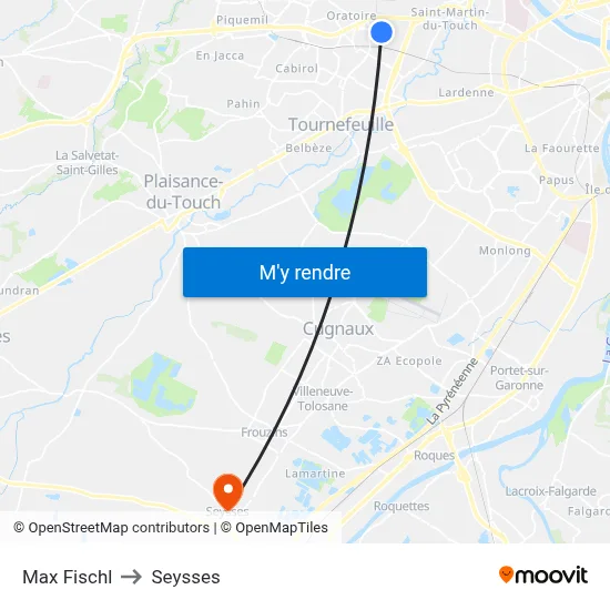 Max Fischl to Seysses map