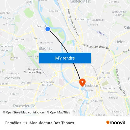 Camélias to Manufacture Des Tabacs map