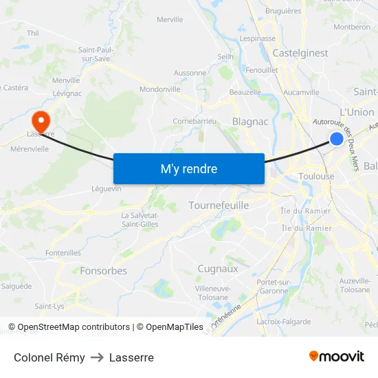 Colonel Rémy to Lasserre map