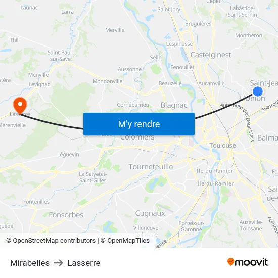 Mirabelles to Lasserre map