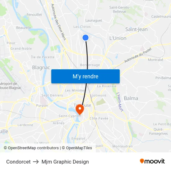 Condorcet to Mjm Graphic Design map