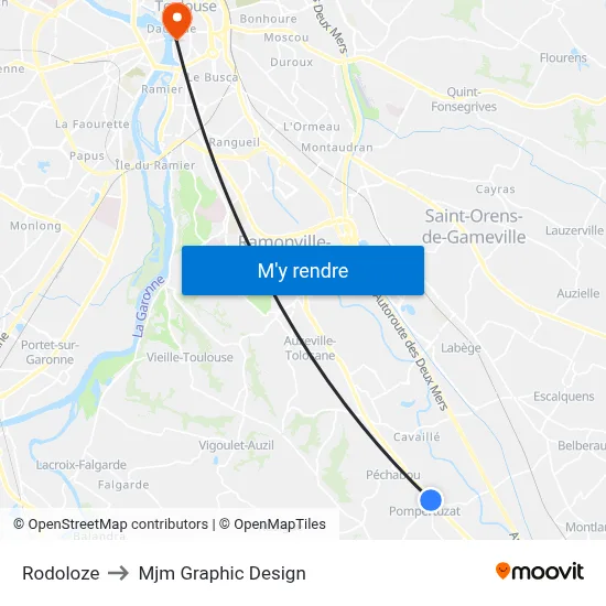 Rodoloze to Mjm Graphic Design map