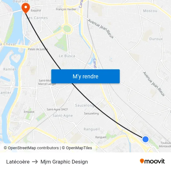Latécoère to Mjm Graphic Design map