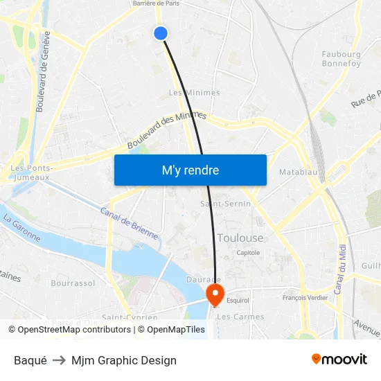 Baqué to Mjm Graphic Design map