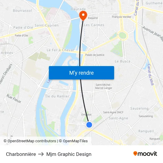 Charbonnière to Mjm Graphic Design map