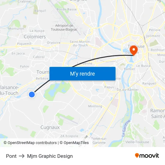 Pont to Mjm Graphic Design map