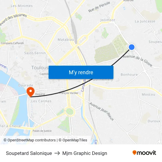 Soupetard Salonique to Mjm Graphic Design map