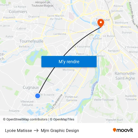 Lycée Matisse to Mjm Graphic Design map
