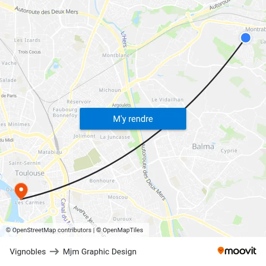 Vignobles to Mjm Graphic Design map