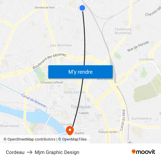 Cordeau to Mjm Graphic Design map