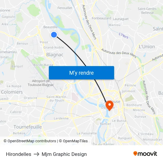 Hirondelles to Mjm Graphic Design map
