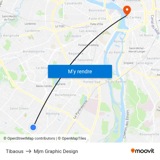 Tibaous to Mjm Graphic Design map