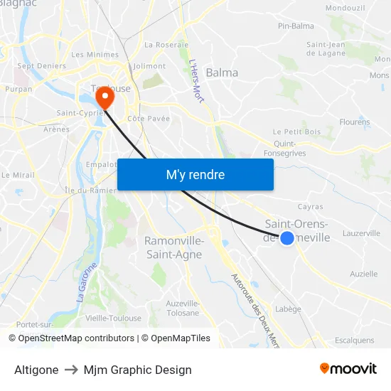 Altigone to Mjm Graphic Design map