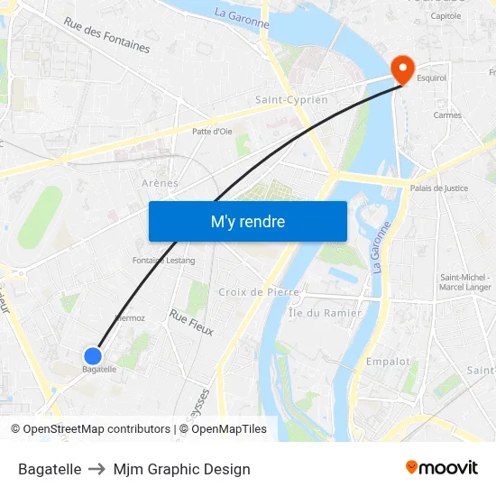 Bagatelle to Mjm Graphic Design map