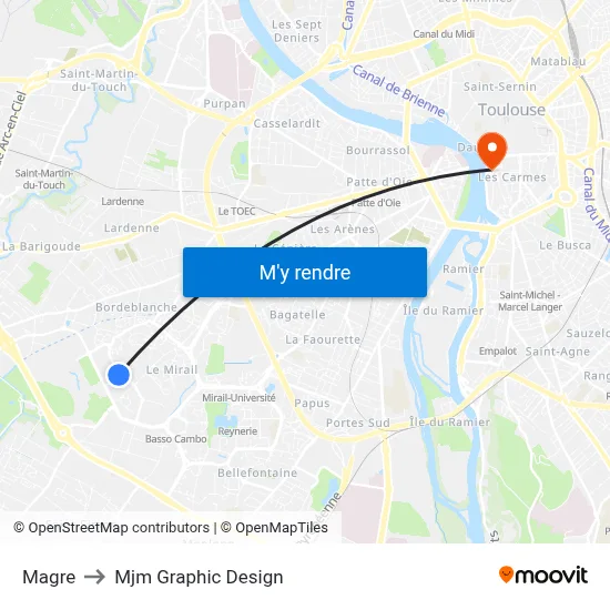 Magre to Mjm Graphic Design map