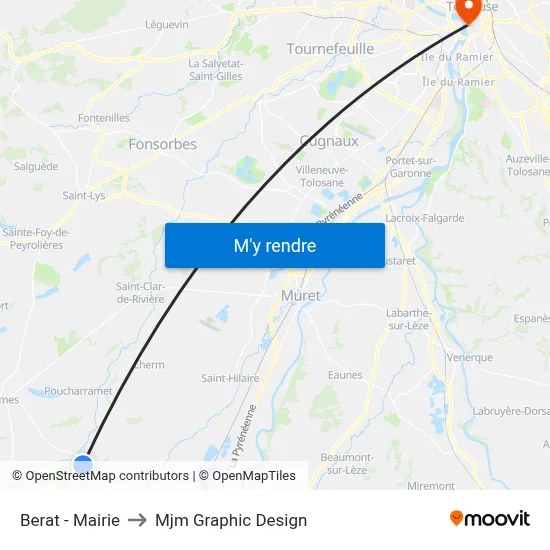 Berat - Mairie to Mjm Graphic Design map