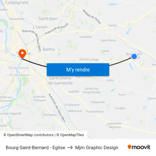 Bourg-Saint-Bernard - Eglise to Mjm Graphic Design map