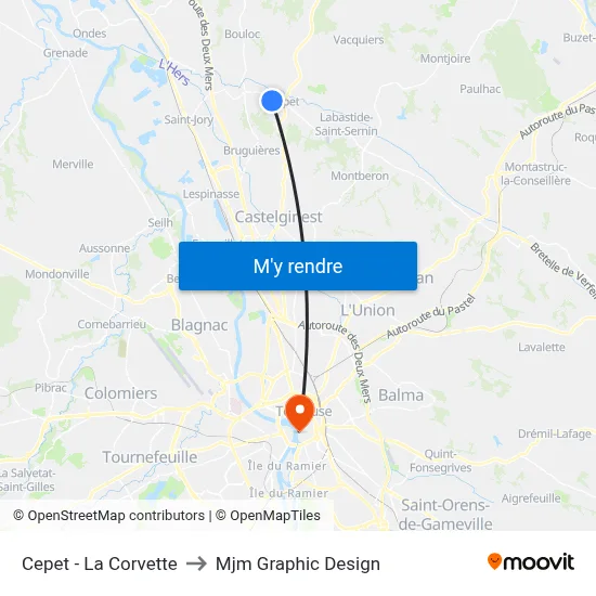 Cepet - La Corvette to Mjm Graphic Design map