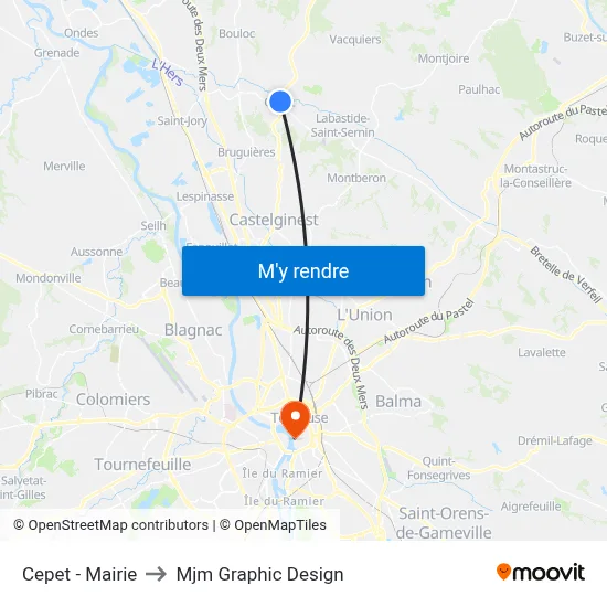 Cepet - Mairie to Mjm Graphic Design map