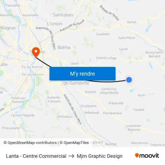 Lanta - Centre Commercial to Mjm Graphic Design map