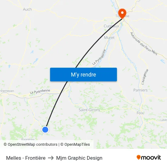 Melles - Frontière to Mjm Graphic Design map