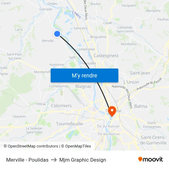 Merville - Poulidas to Mjm Graphic Design map