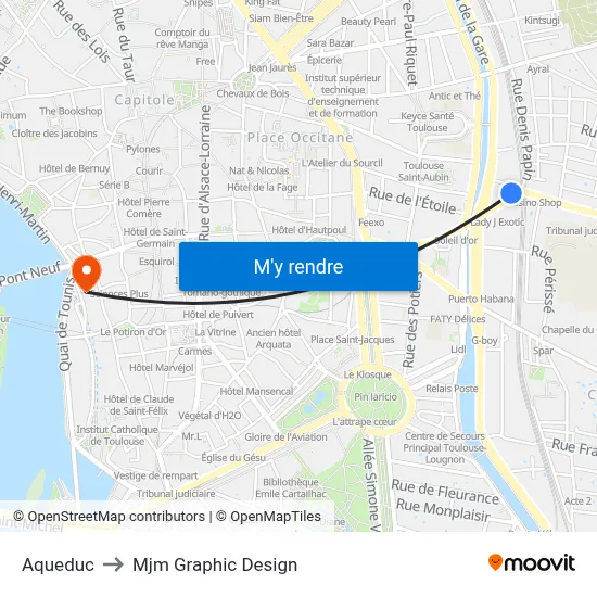 Aqueduc to Mjm Graphic Design map