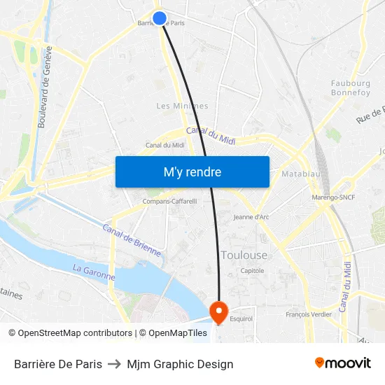 Barrière De Paris to Mjm Graphic Design map