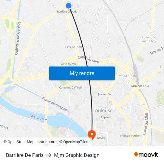 Barrière De Paris to Mjm Graphic Design map
