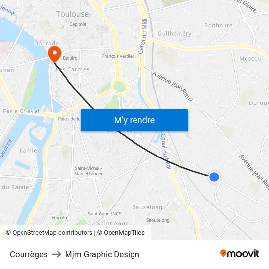Courrèges to Mjm Graphic Design map