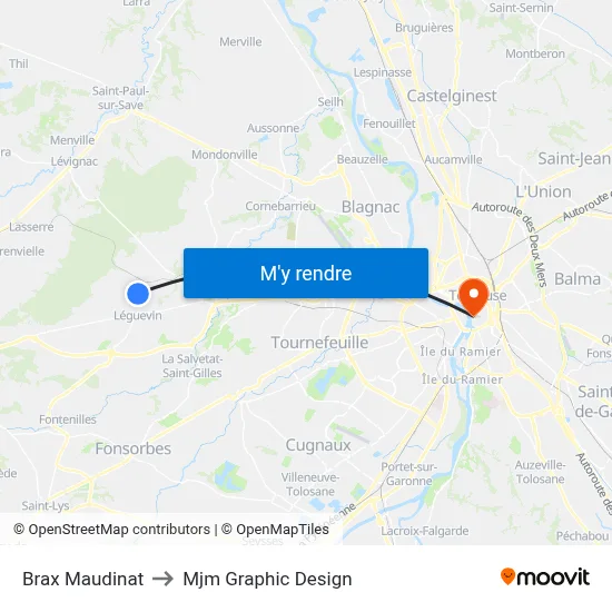 Brax Maudinat to Mjm Graphic Design map