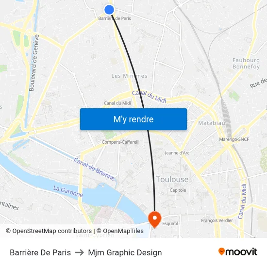 Barrière De Paris to Mjm Graphic Design map