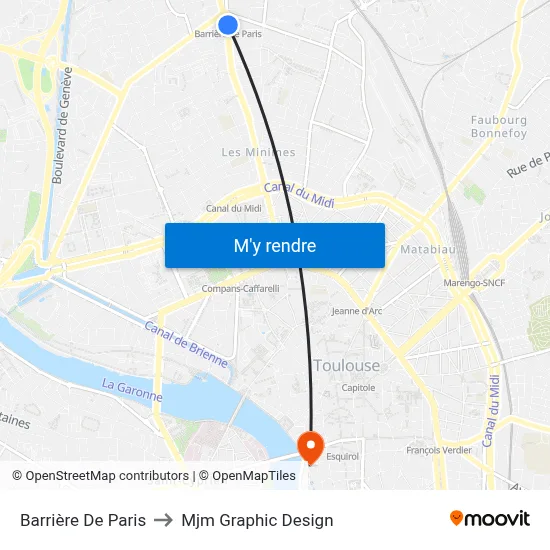 Barrière De Paris to Mjm Graphic Design map