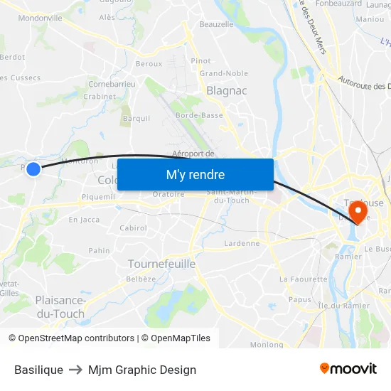 Basilique to Mjm Graphic Design map