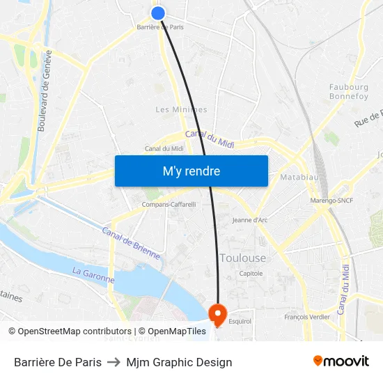 Barrière De Paris to Mjm Graphic Design map